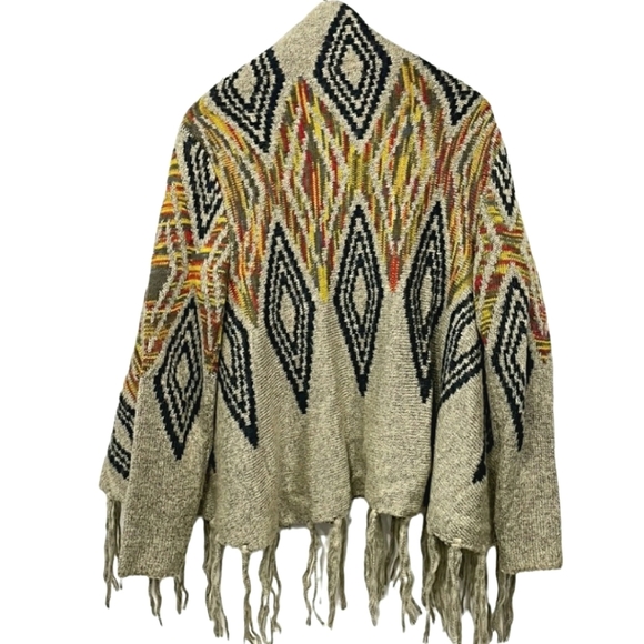 CLICHE couture BoHo print cardigan M - Picture 2 of 5